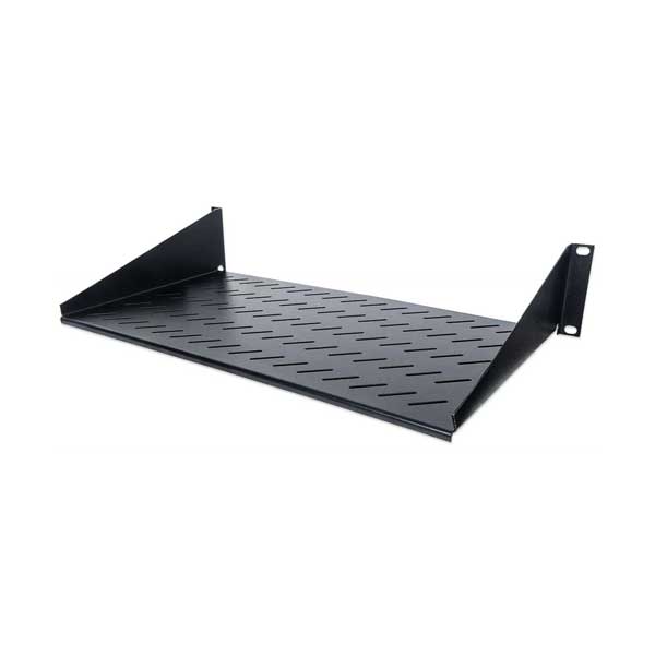 Intellinet 712507 19in 2U Black Dual-Point Cantilever Shelf