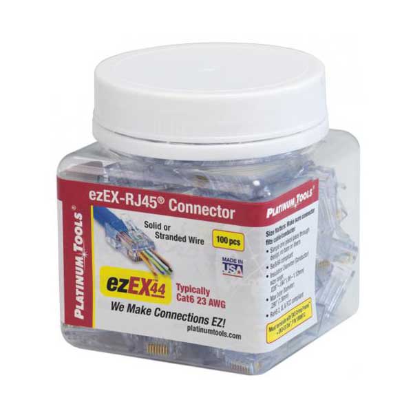 2376-platinum-tools-ezex44-ezex-rj45-connectors-100-pack-1.jpg Platinum Tools ezEX44 - ezEX-RJ45 Connectors (100-pack)