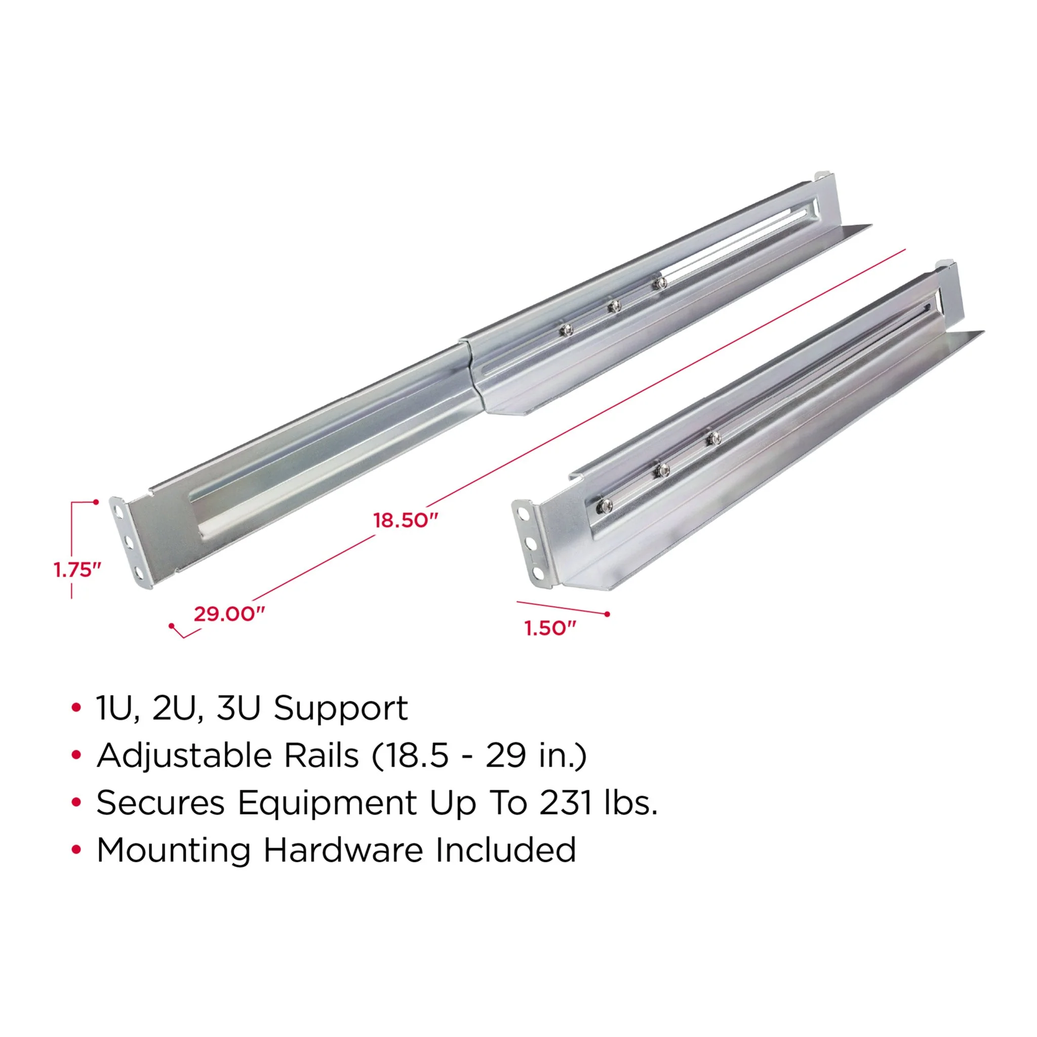CyberPower 4POSTRAIL 4-Post Universal Rackmount Rail Kit