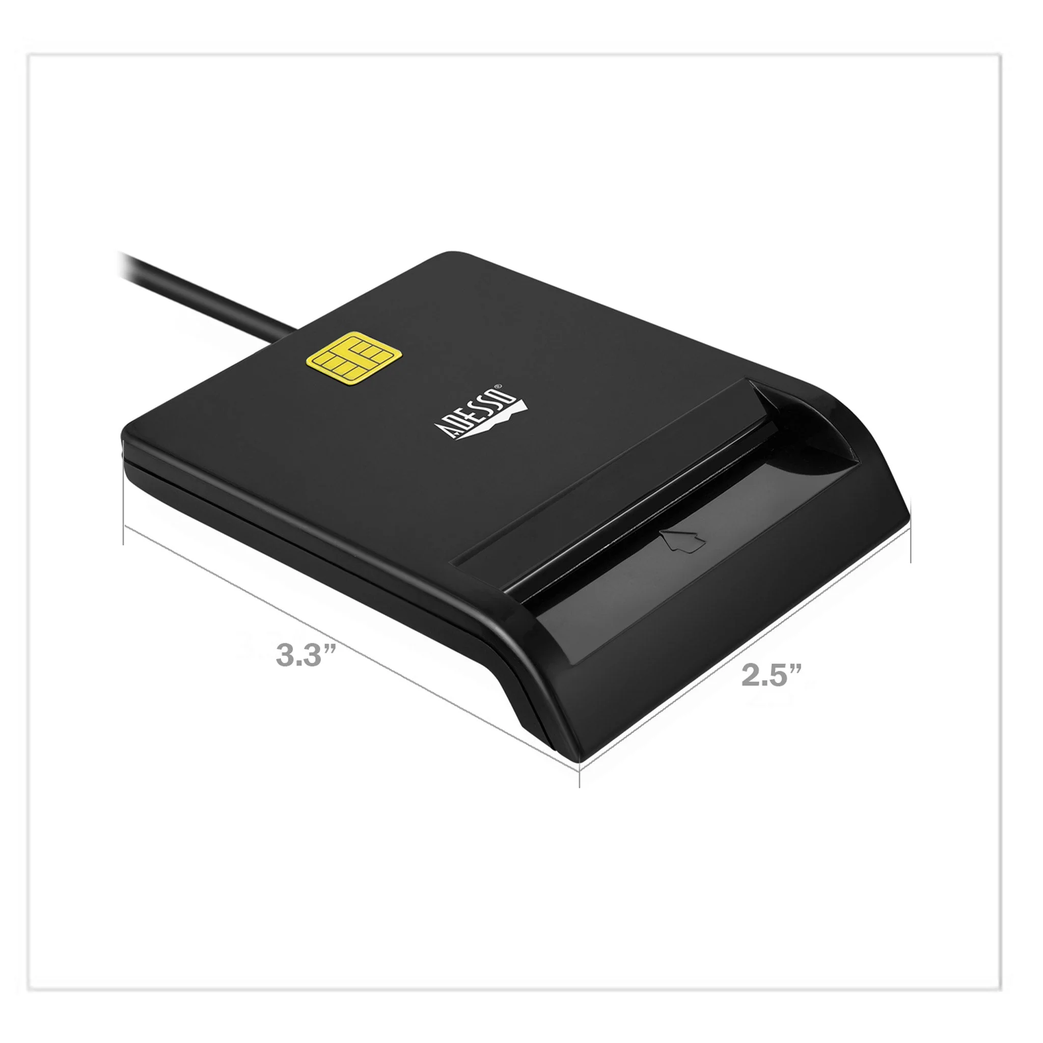 Adesso SCR-100-TAA CAC USB Smart Card Reader
