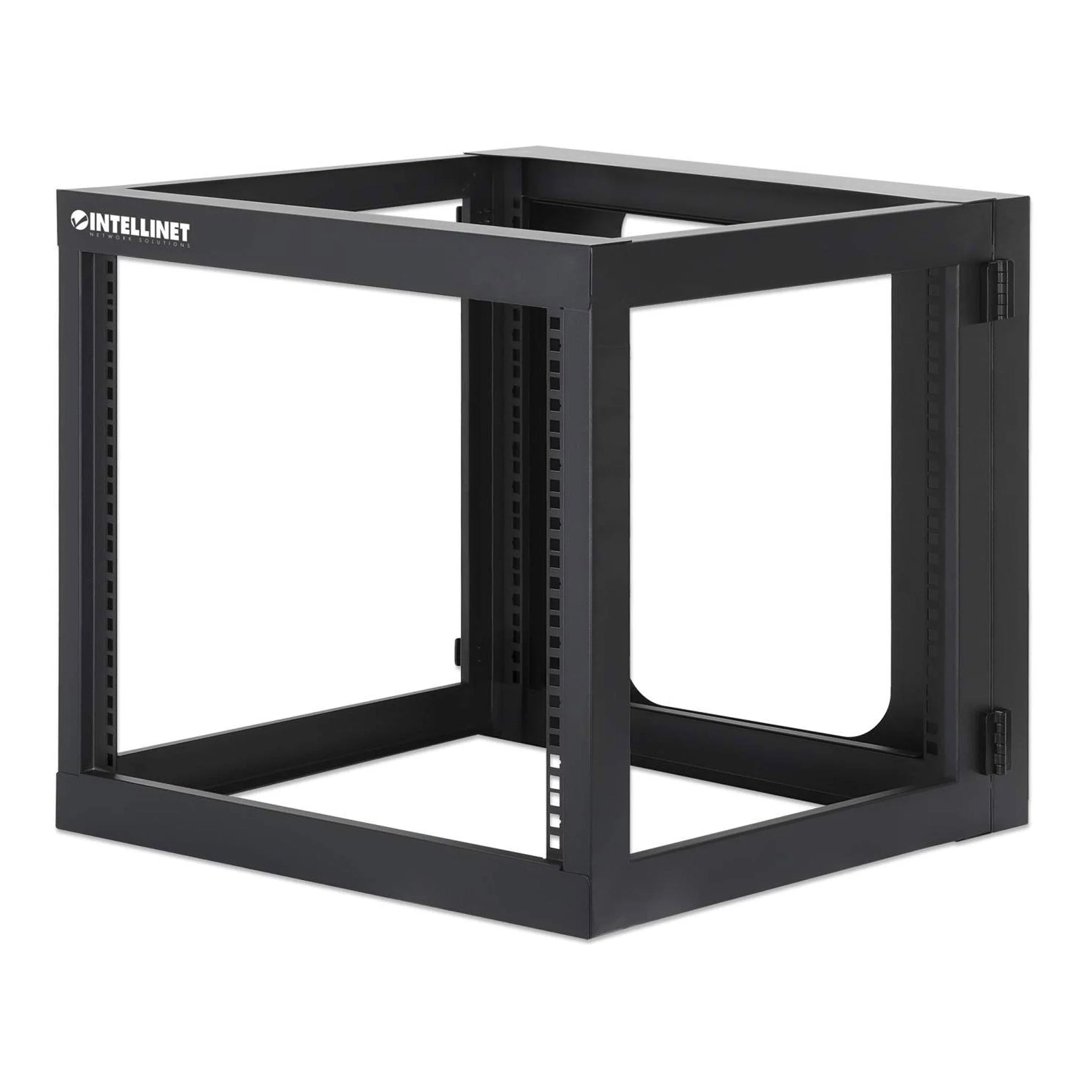 Intellinet 716048 19" 9U Wall Mount Open Frame Network Rack - Rear-Hinged Swing Frame