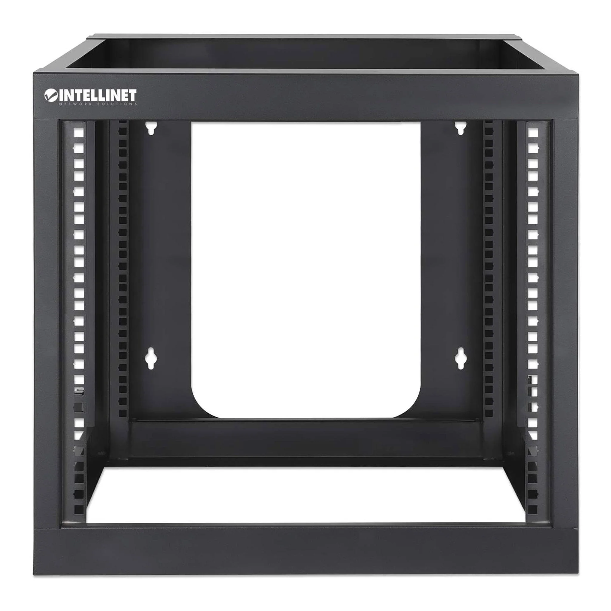 Intellinet 716048 19" 9U Wall Mount Open Frame Network Rack - Rear-Hinged Swing Frame