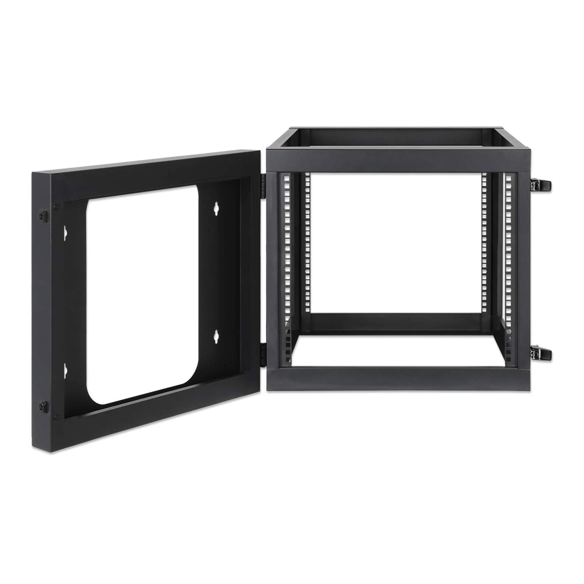 Intellinet 716048 19" 9U Wall Mount Open Frame Network Rack - Rear-Hinged Swing Frame