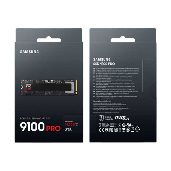 Samsung 2TB 9100 PRO PCIe 5.0 NVMe M.2 Solid State Drive (MZ/VAP2T0B/AM)