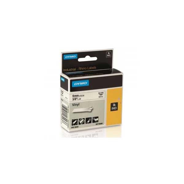 2431-dymo-rhino-18443-3-8-vinyl-label-tape-black-on-white-ind-18ft-1.jpg DYMO Rhino 18443 3/8" Vinyl Label Tape, Black On White, IND, 18FT