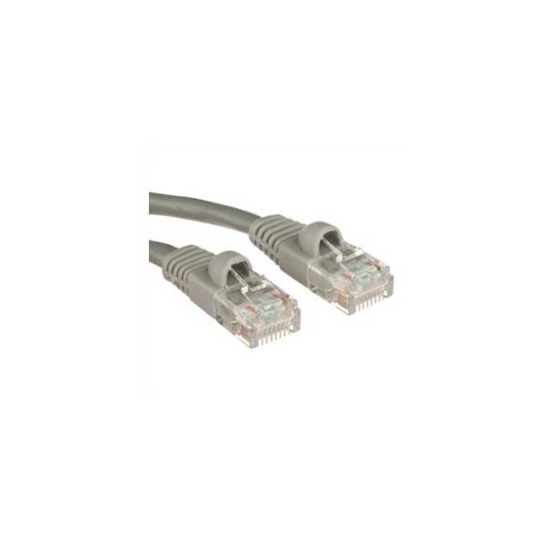 Cat6 Network Patch Cable with Boots, Grey, 25FT