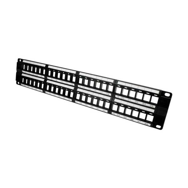 SR Components KBPP48 48-Port 2U Unloaded High-Density Patch Panel
