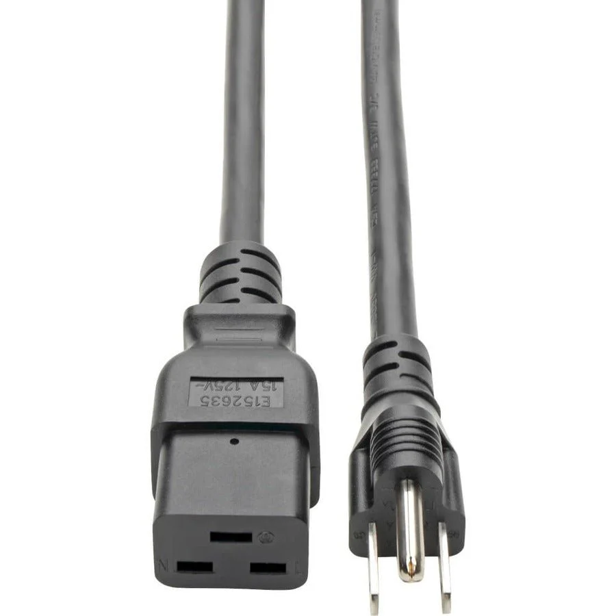 Tripp Lite 10ft Heavy Duty Power Cord 14AWG 15A 125V C19 to 5-15P 10'
