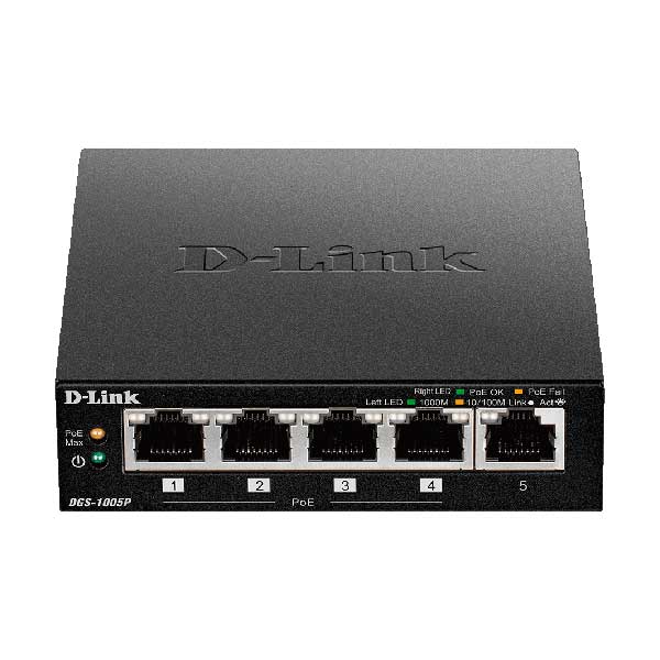 2520-d-link-dgs-1005p-5-port-gigabit-desktop-switch-with-4-poe-ports-1.jpg D-Link DGS-1005P 5-Port Gigabit Desktop Switch with 4 PoE Ports