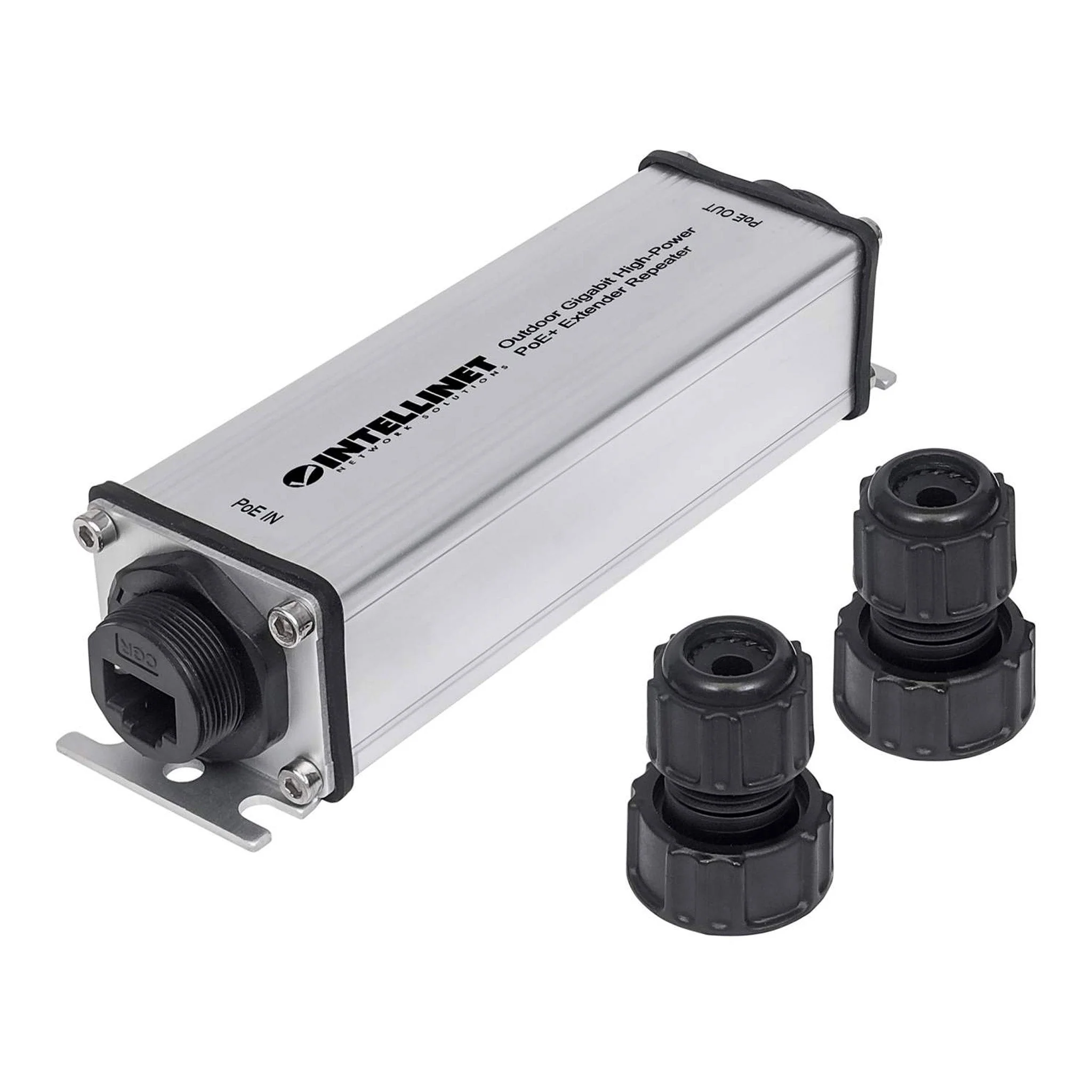 Intellinet 561211 Outdoor Gigabit High-Power PoE+ Extender Repeater