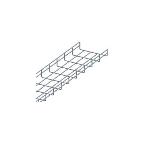2583-5-wire-mesh-cable-tray-6-wide-2-high-zinc-1.jpg 5' Wire Mesh Cable Tray (6" Wide, 2" High), Zinc