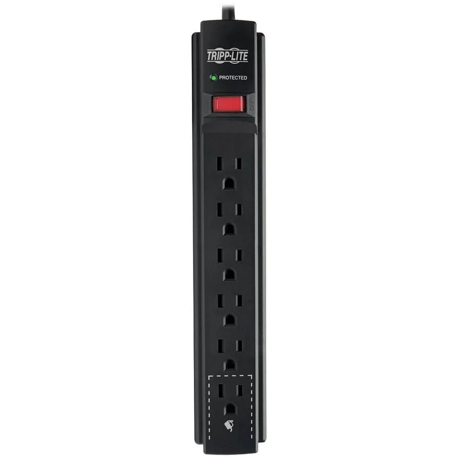 Tripp Lite Surge Protector Power Strip 6 Outlet 15 ft Cord Black 790 J