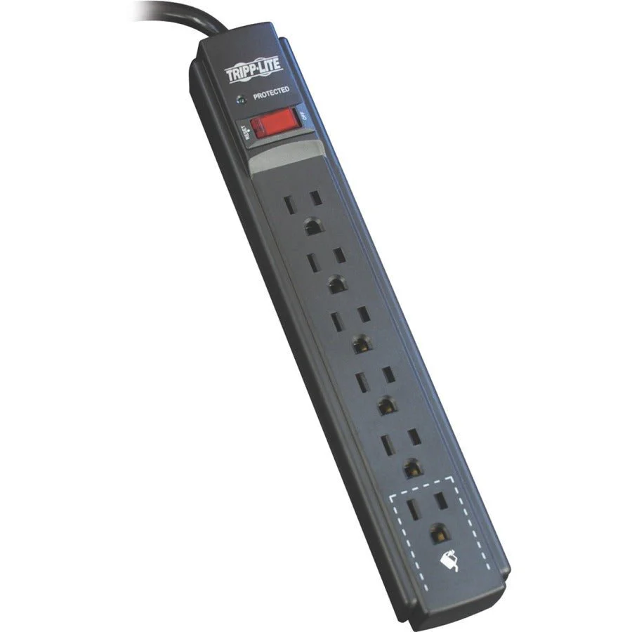 Tripp Lite Surge Protector Power Strip 6 Outlet 15 ft Cord Black 790 J