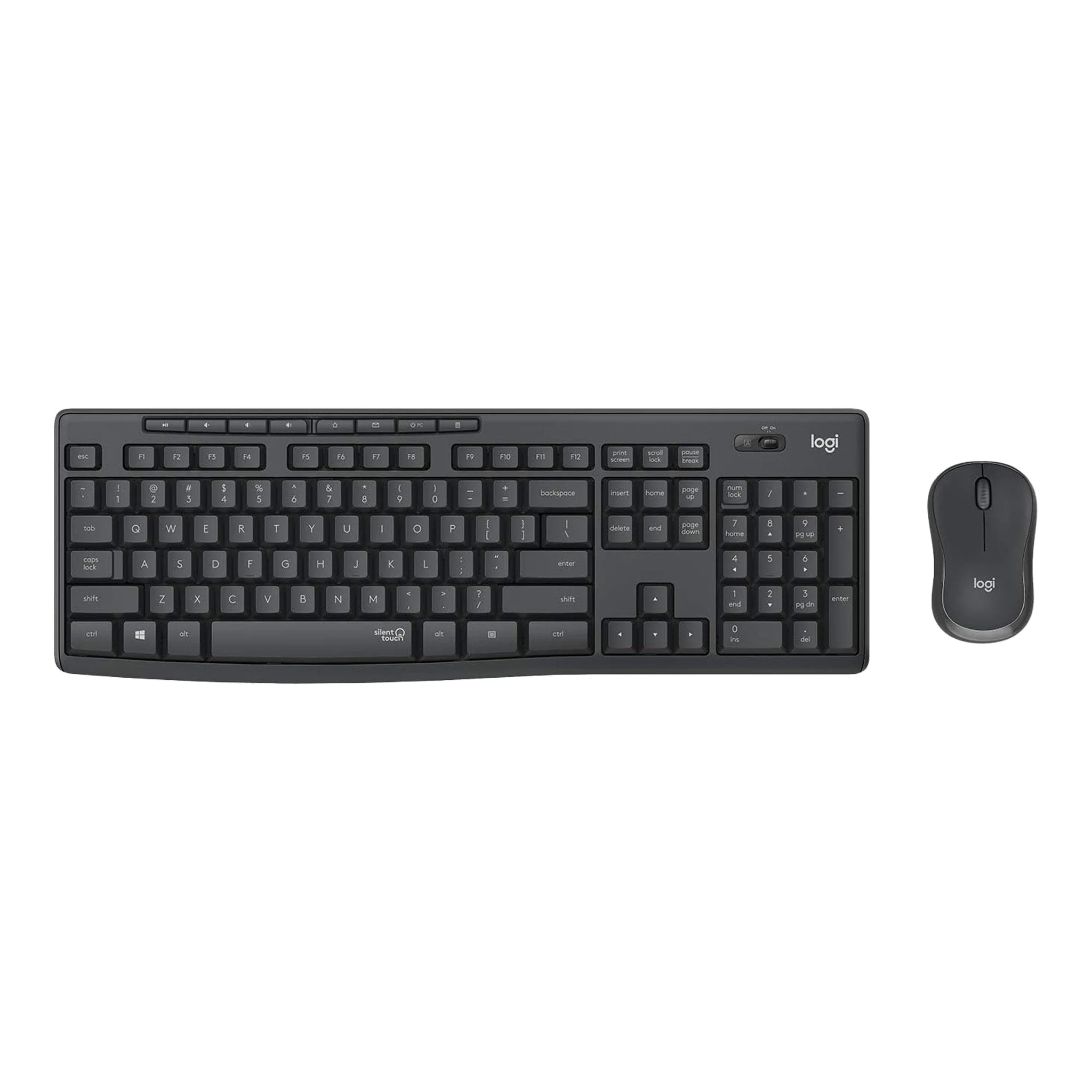 Logitech 920-009782 MK295 Silent Wireless Keyboard & Mouse Combo - Black