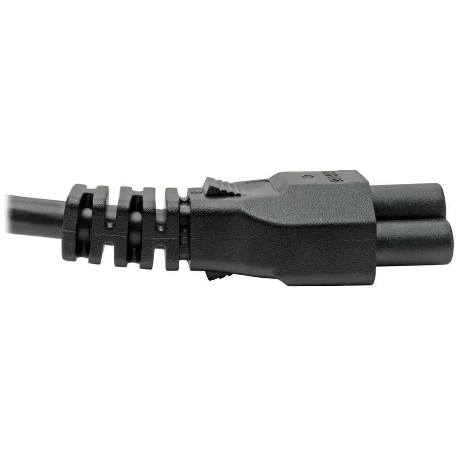 Tripp Lite P013-006 6ft 10A 125V NEMA 5-15P to C5 3-Slot Notebook Power Cord
