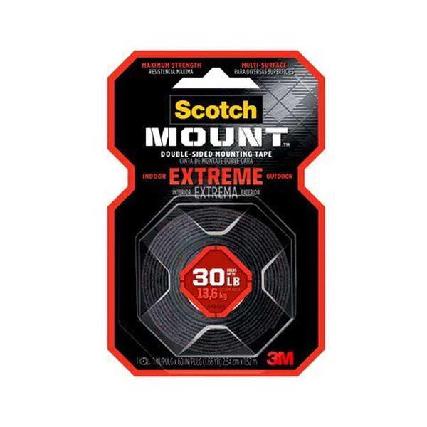 Scotch 414H-DC Extreme Double-Sided Mounting Tape, 1IN x 5FT