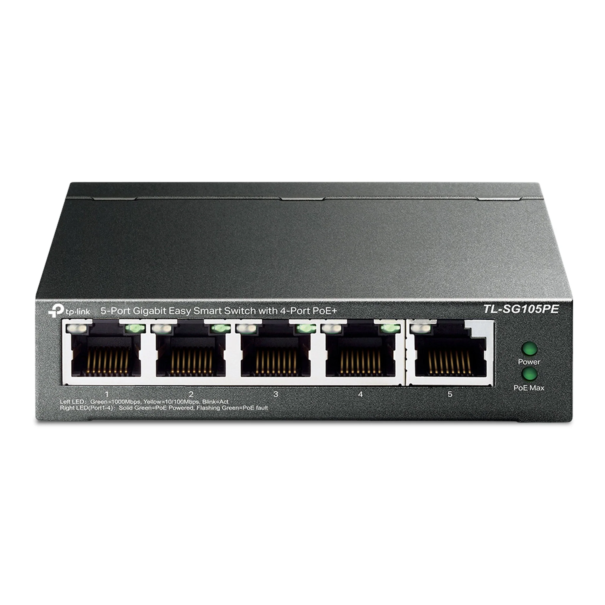 TP-Link TL-SG105PE 5-Port Gigabit Easy Smart Switch with 4 PoE+ Ports