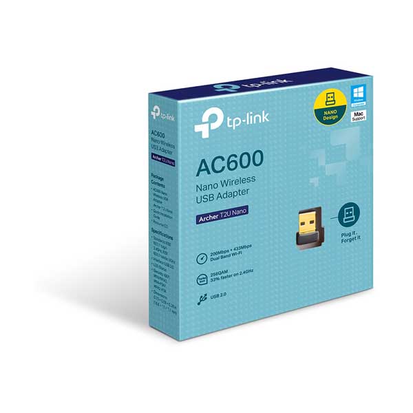 2665-tp-link-archer-t2u-nano-ac600-nano-wireless-usb-adapter-2.jpg TP-Link ARCHER T2U NANO AC600 Nano Wireless USB Adapter
