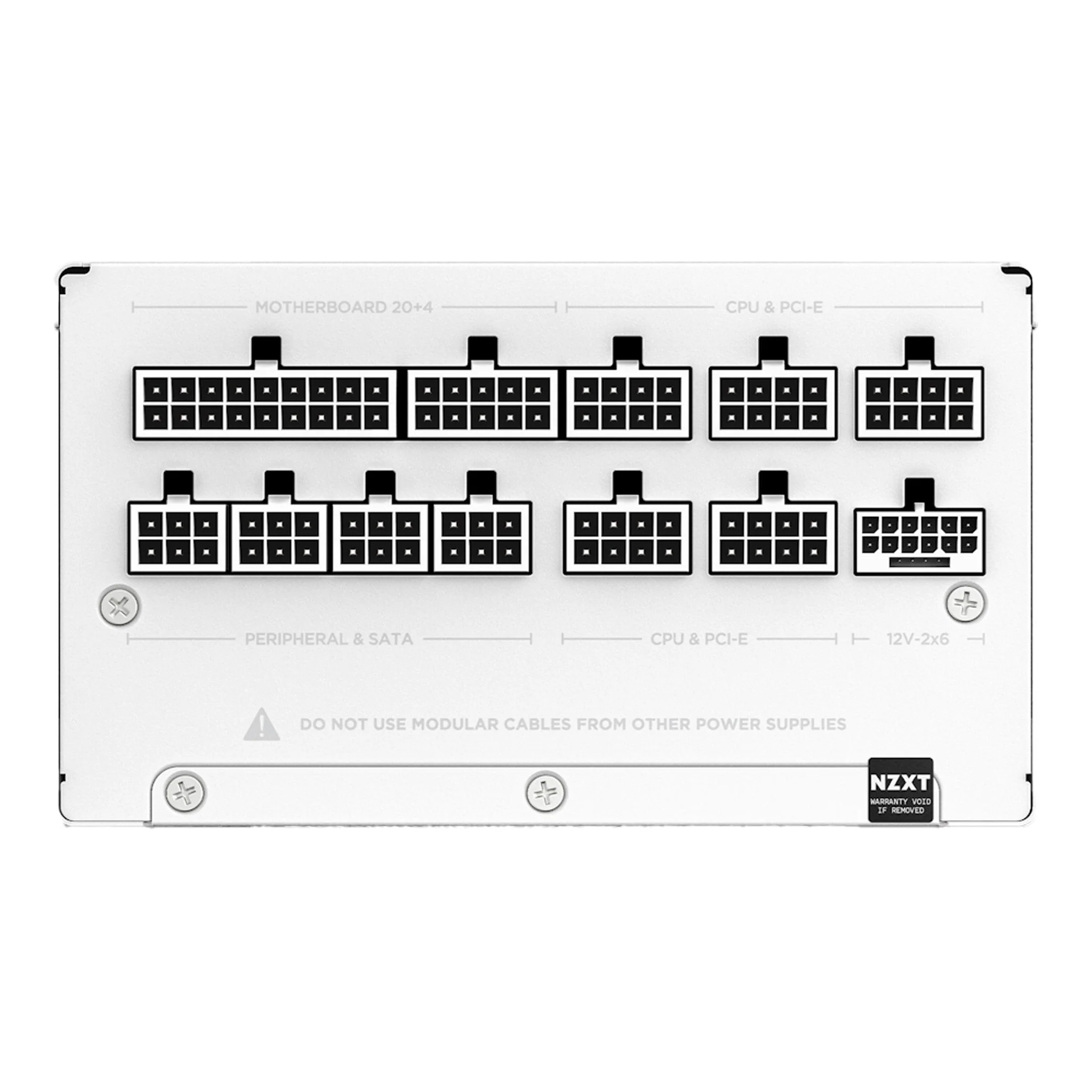 NZXT PA-0G2BW-US C1000 Gold ATX 3.1 1000 Watt 80 PLUS Gold Fully Modular PSU - White