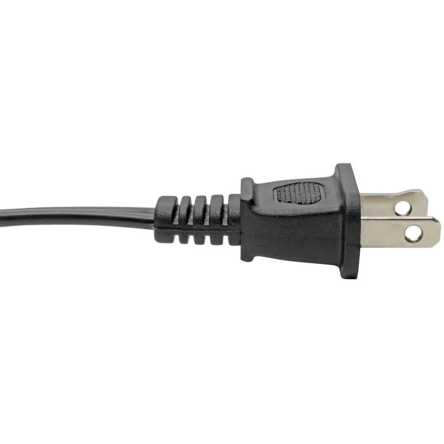 Tripp Lite P012-006 6ft 18AWG 120V 10A Black 1-15P to C7 2-Slot Non-Polarized Laptop Notebook Power Cord