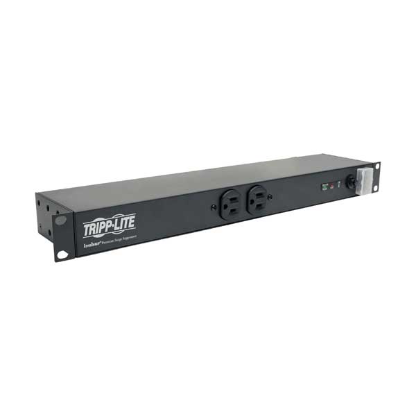 Tripp Lite Isobar 12-Outlet Surge Protector, 15 ft. Cord, 3840 Joules, 1U Rack-Mount