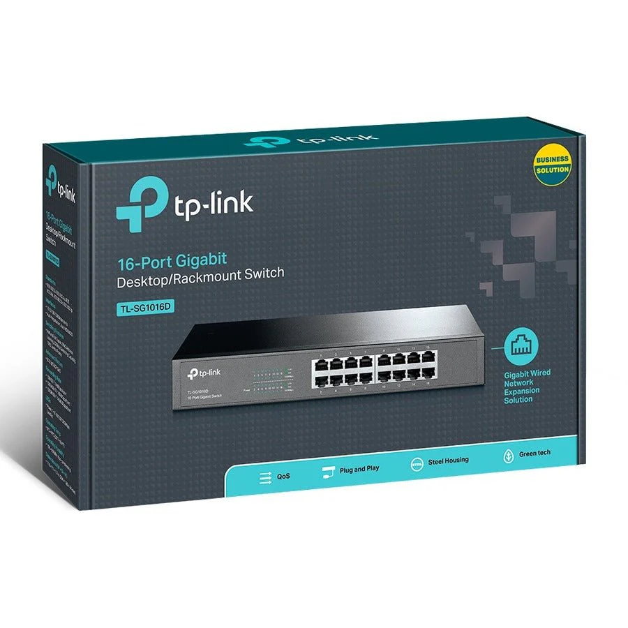 TP-Link TL-SG1016D 16-Port Gigabit Desktop/Rackmount Switch