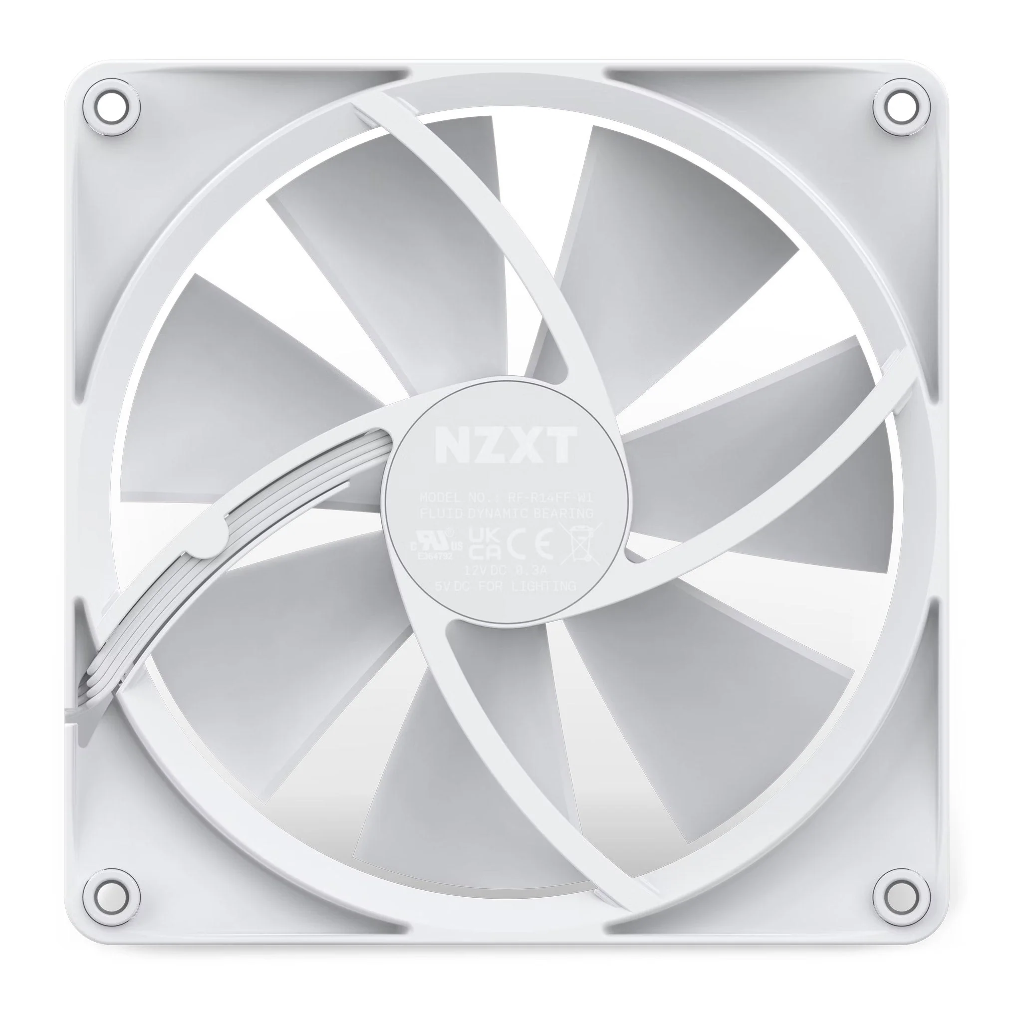NZXT RF-R12SF-W1 120mm White F120 RGB PWM Fan