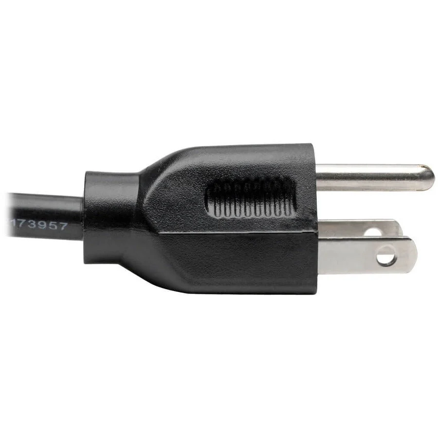 Tripp Lite P006-015 15ft 18AWG 10A Black NEMA 5-15P Male to C13 Female Desktop Computer AC Power Cable