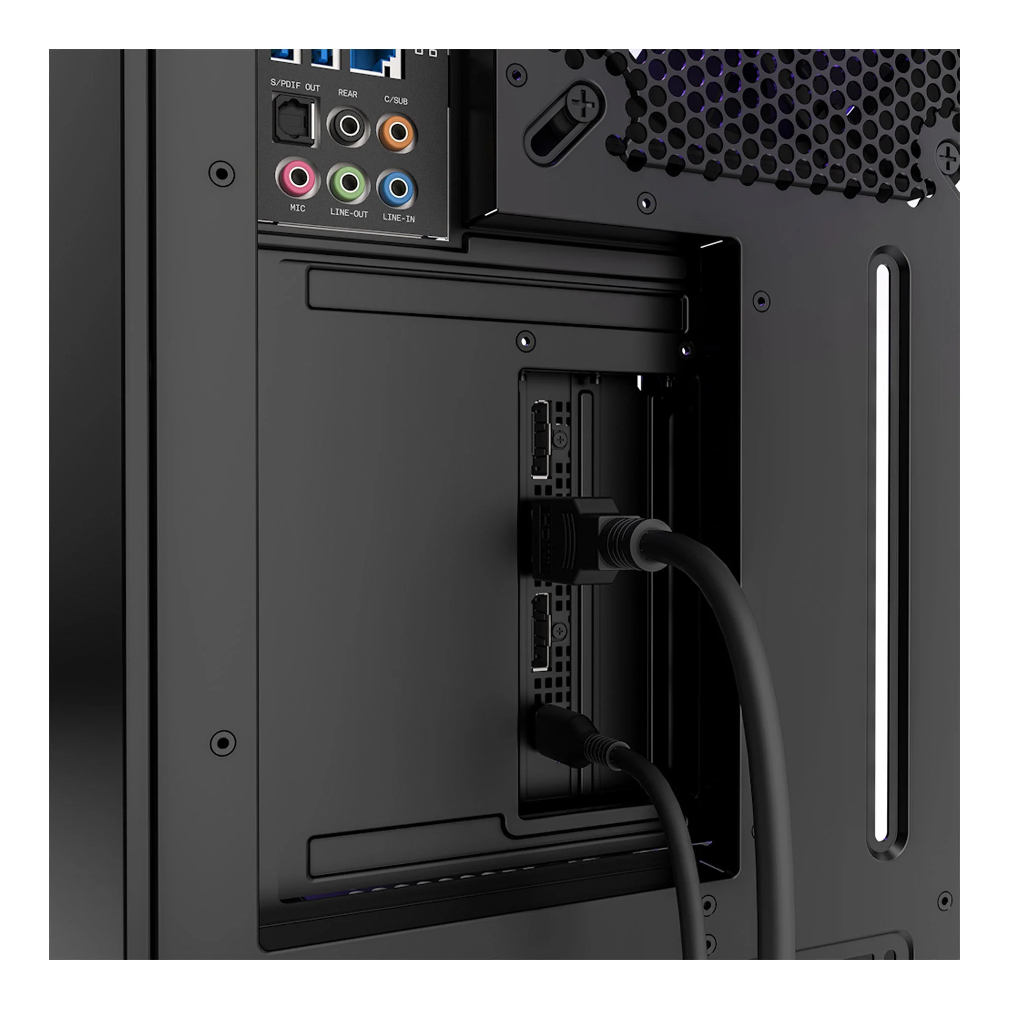 NZXT AB-RH175-B1 PCIe 4.0 Vertical GPU Mounting Kit - Matte Black