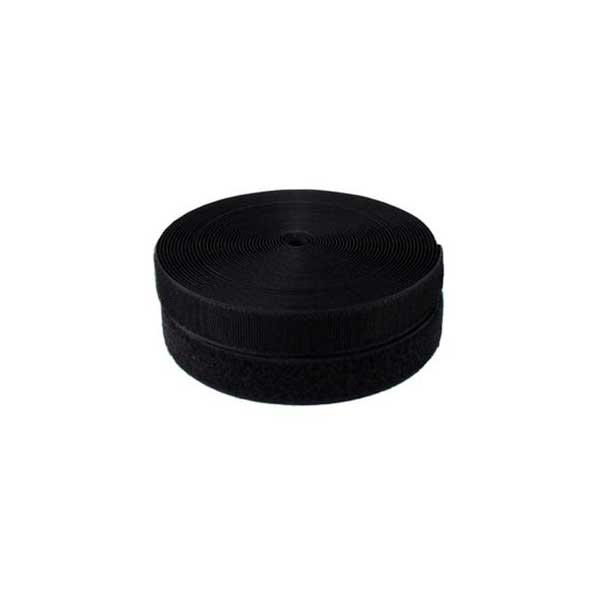 HOOK/LOOP 3/8"" 25YD BLK