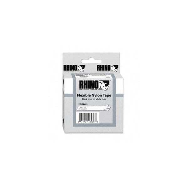 2774-dymo-rhino-18489-3-4-flexible-nylon-label-tape-black-on-white-ind-11.5ft-1.jpg DYMO Rhino 18489 3/4" Flexible Nylon Label Tape, Black On White, IND, 11.5FT