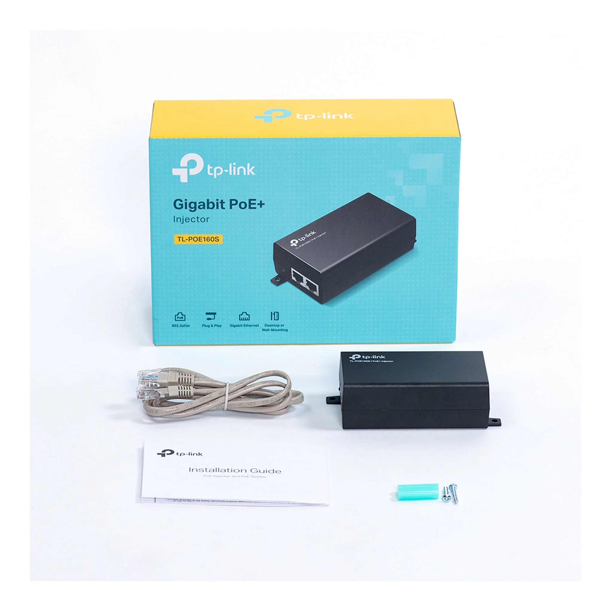 TP-Link TL-POE160S PoE+ Injector - 30W