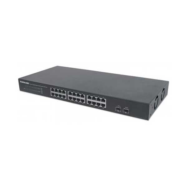 2820-intellinet-561044-24-port-gigabit-ethernet-switch-with-2-sfp-ports-1.jpg Intellinet 561044 24-Port Gigabit Ethernet Switch with 2 SFP Ports