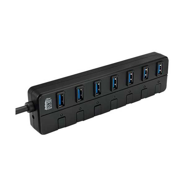 2833-adesso-auh-3070p-7-port-usb-3.0-hub-with-individual-power-switch-power-adapter-1.jpg Adesso AUH-3070P 7-Port USB 3.0 Hub with Individual Power Switch & Power Adapter
