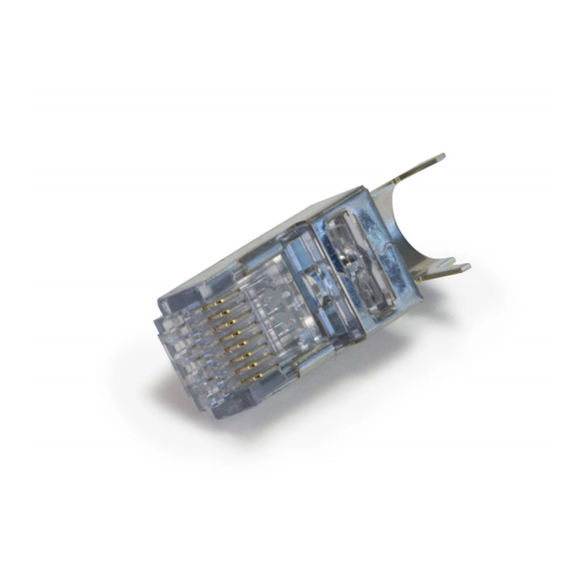 Platinum Tools 202052J ezEX48 Shielded RJ45 External Ground Connector (Cat6A 22 AWG), 50/Jar.