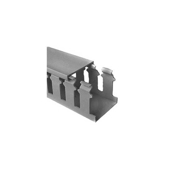 HellermannTyton 181-15520 Open Slot Wire Duct 1.5" x 1.5", Grey, 6FT