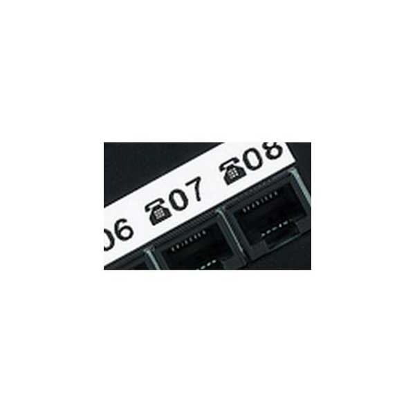 DYMO Rhino 18484 3/4" Permanent Polyester Label Tape, Black On White, IND, 18FT