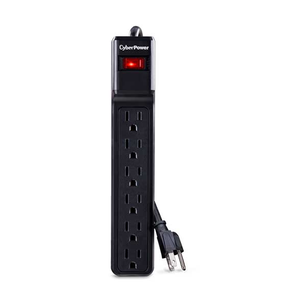 2891-cyberpower-csb604-6-outlet-900-joules-essential-surge-suppressor-with-4ft-cord-1.jpg CyberPower CSB604 6-Outlet 900 Joules Essential Surge Suppressor with 4ft Cord