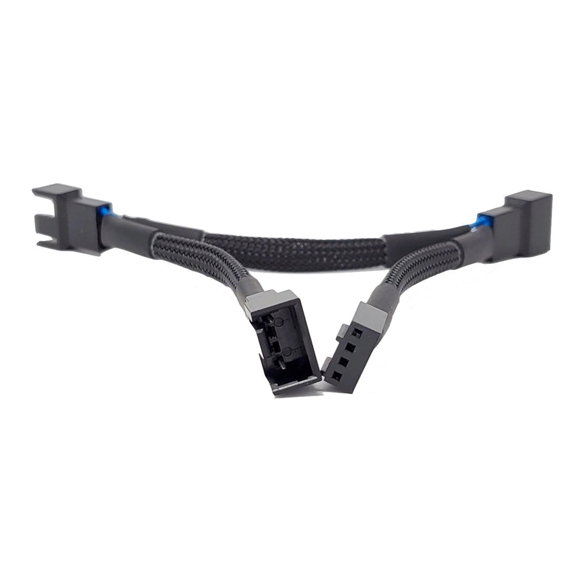 Micro Connectors PWM-103BK Black 1 to 3 Sleeved PWM Fan Splitter Cable