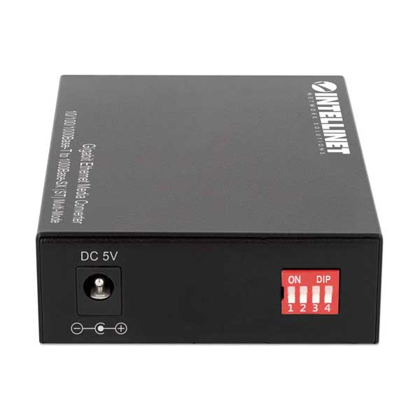 Intellinet 508315 Gigabit Ethernet Media Converter 10/100/1000Base-T to 1000Base-SX (ST) Multi-Mode