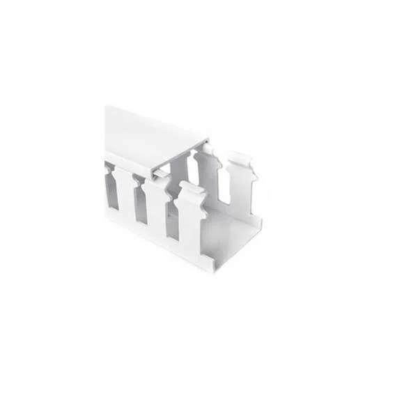 HellermannTyton 181-22037 Open Slot Wire Duct 2" x 2", White, 6FT