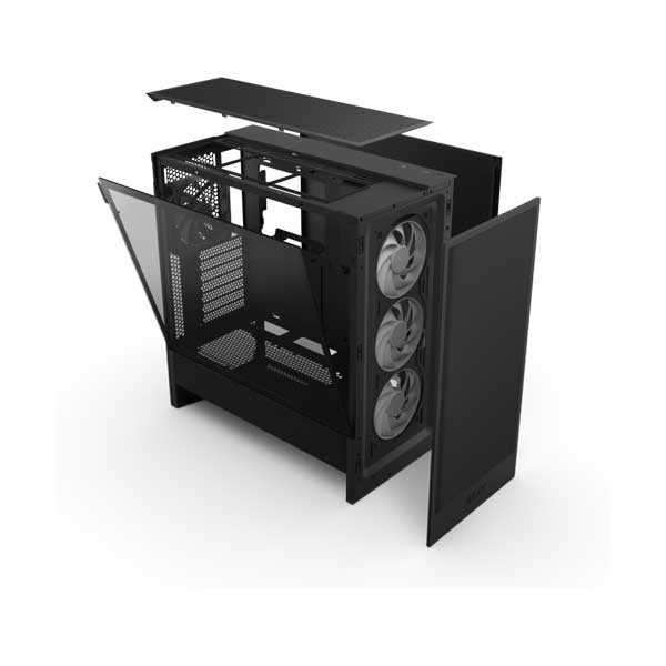 NZXT H5 Flow RGB ATX Mid-Tower Case - Black (CC-H52FB-R1)