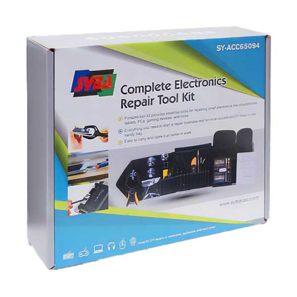SYBA Complete Essential Electronic Repair Tool Kit | 30-Piece Set | SY-ACC65094