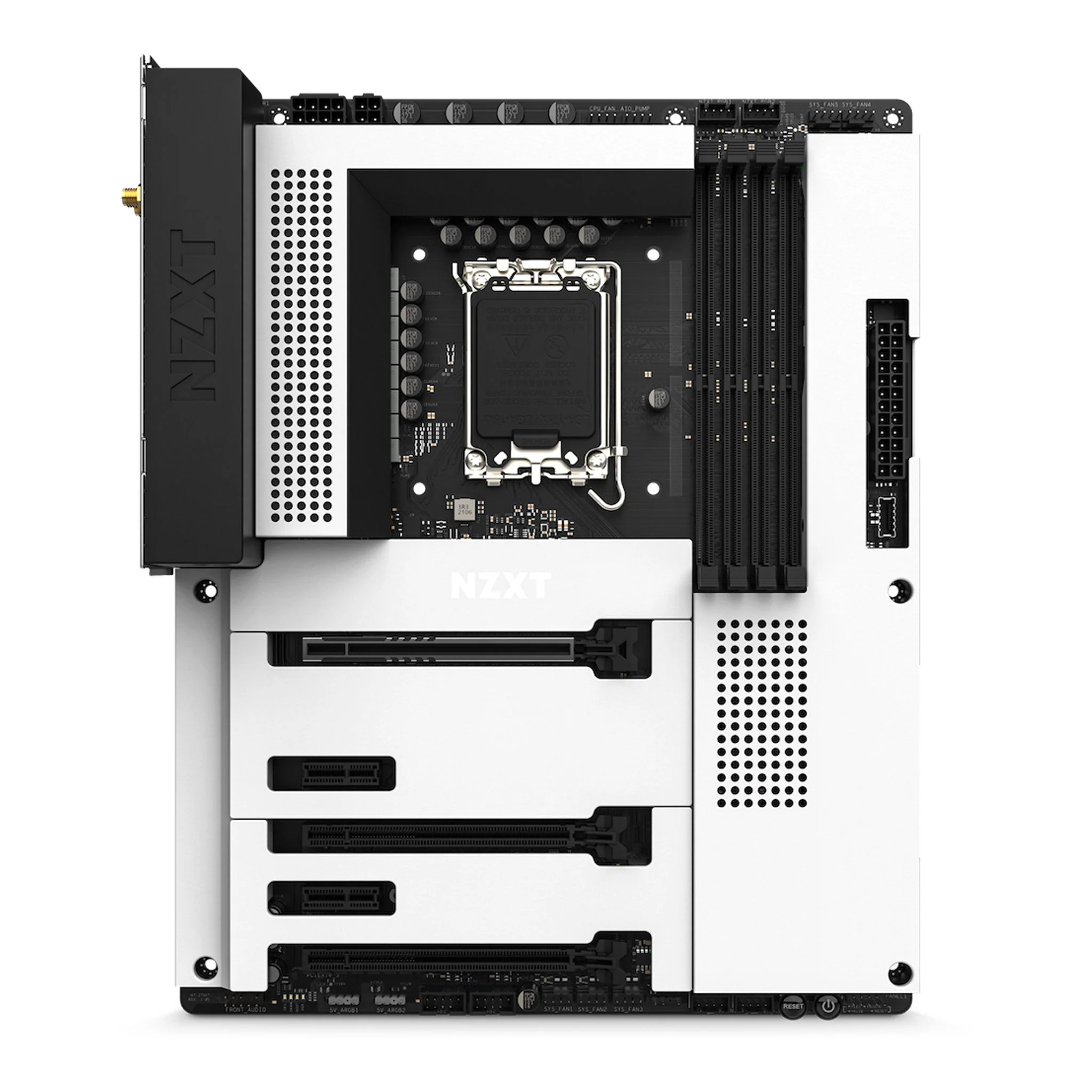 NZXT N7-Z79XT-W1 N7 Intel Z790 Wi-Fi 6E ATX Motherboard - White Cover