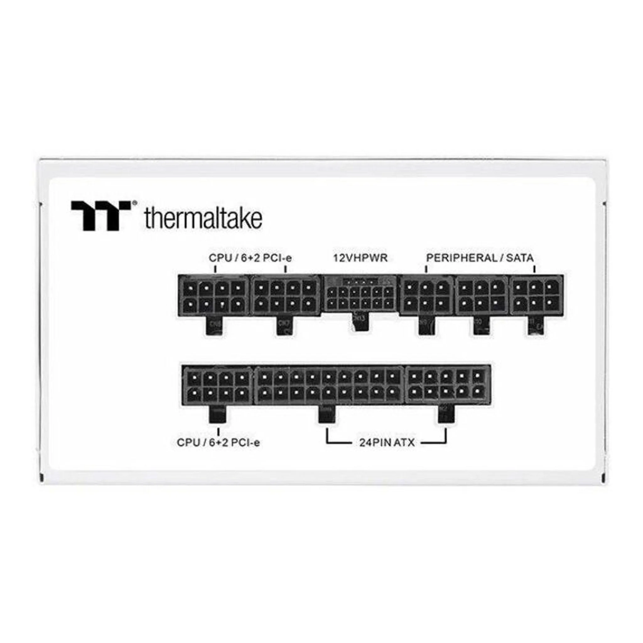 Thermaltake PS-TPD-0850FNFAGU-N 850W 80 Plus Gold Toughpower GF A3 Snow Fully Modular Power Supply - White