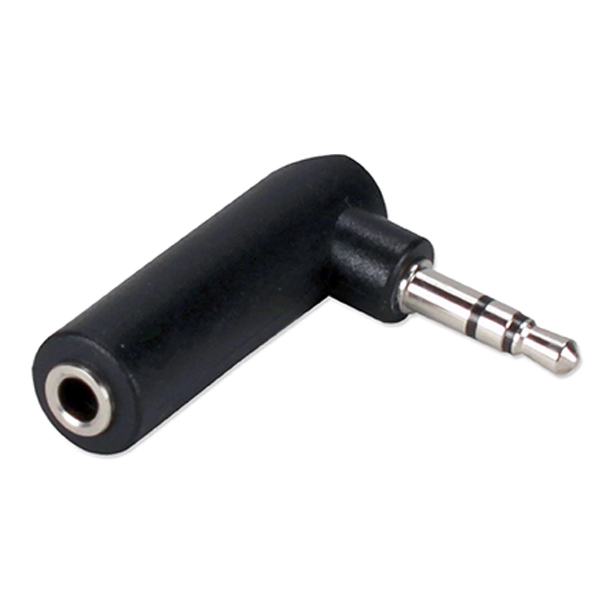 QVS CC400-MFA 3.5mm Mini-Stereo Male to Female Right Angle Audio Adapter