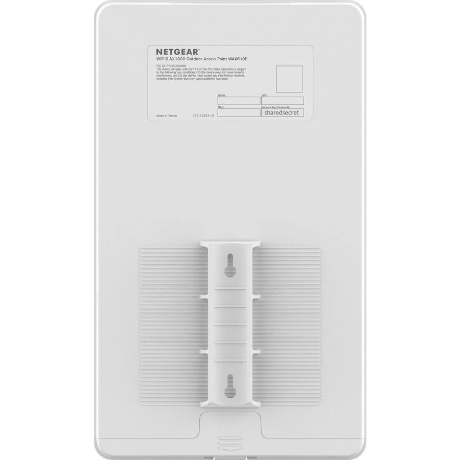 NETGEAR WAX610Y-100NAS AX1800 Dual-Band PoE Multi-Gig Insight Managed WiFi 6 Outdoor Access Point