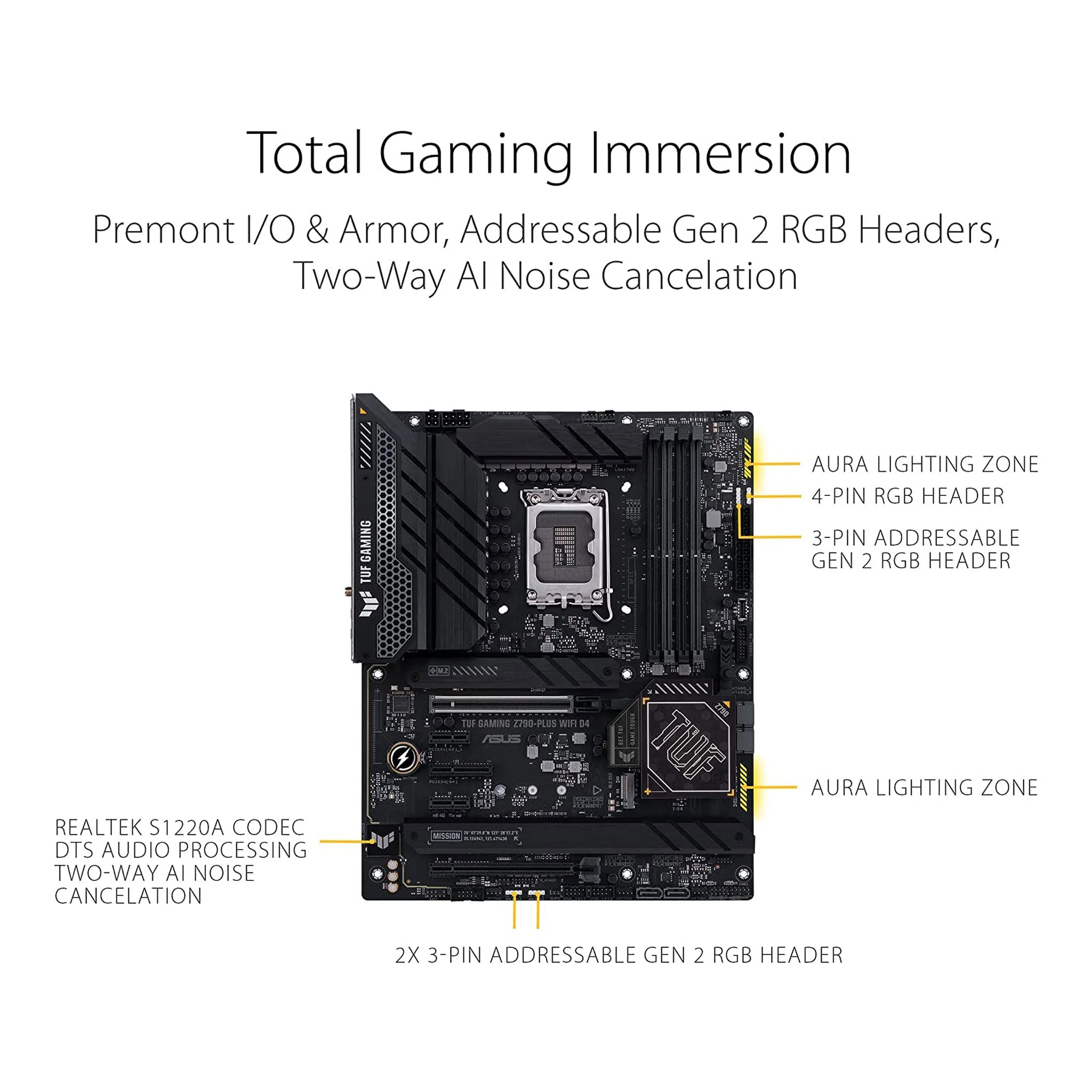 ASUS TUF GAMING Z790-PLUS WIFI LGA1700 DDR5 2.5GBE ATX TUF Gaming Desktop Motherboard