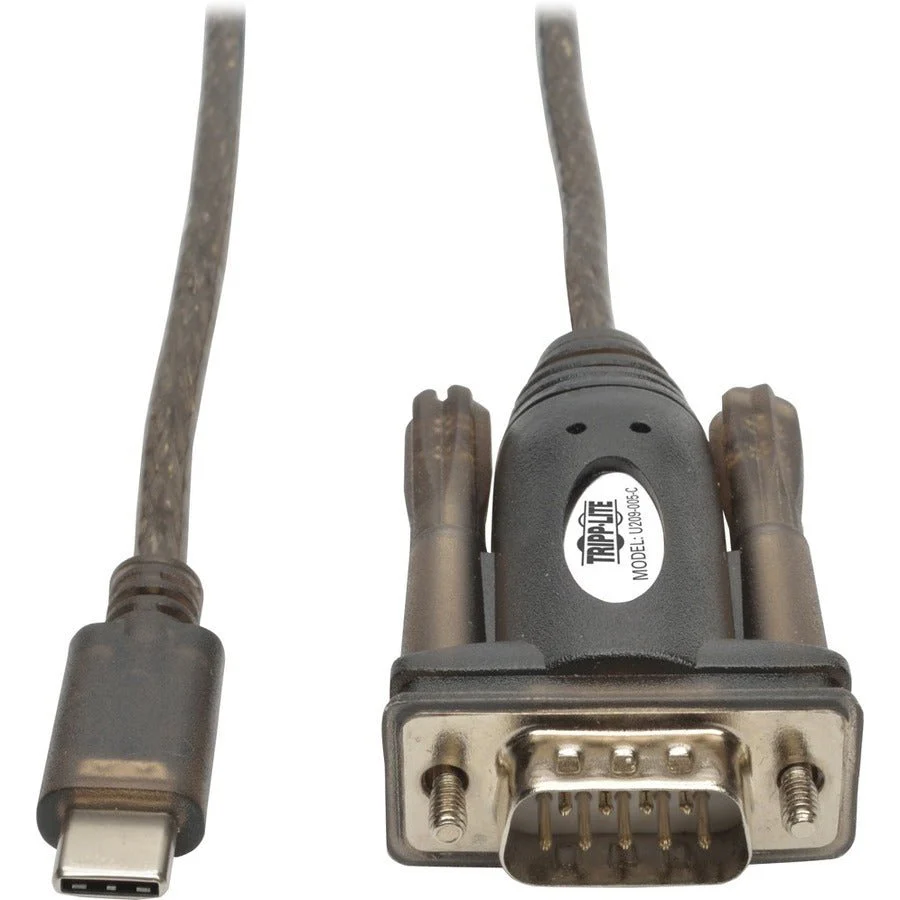Tripp Lite U209-005-C 5ft USB-C Male to RS232 (DB9) Male Serial Adapter Cable