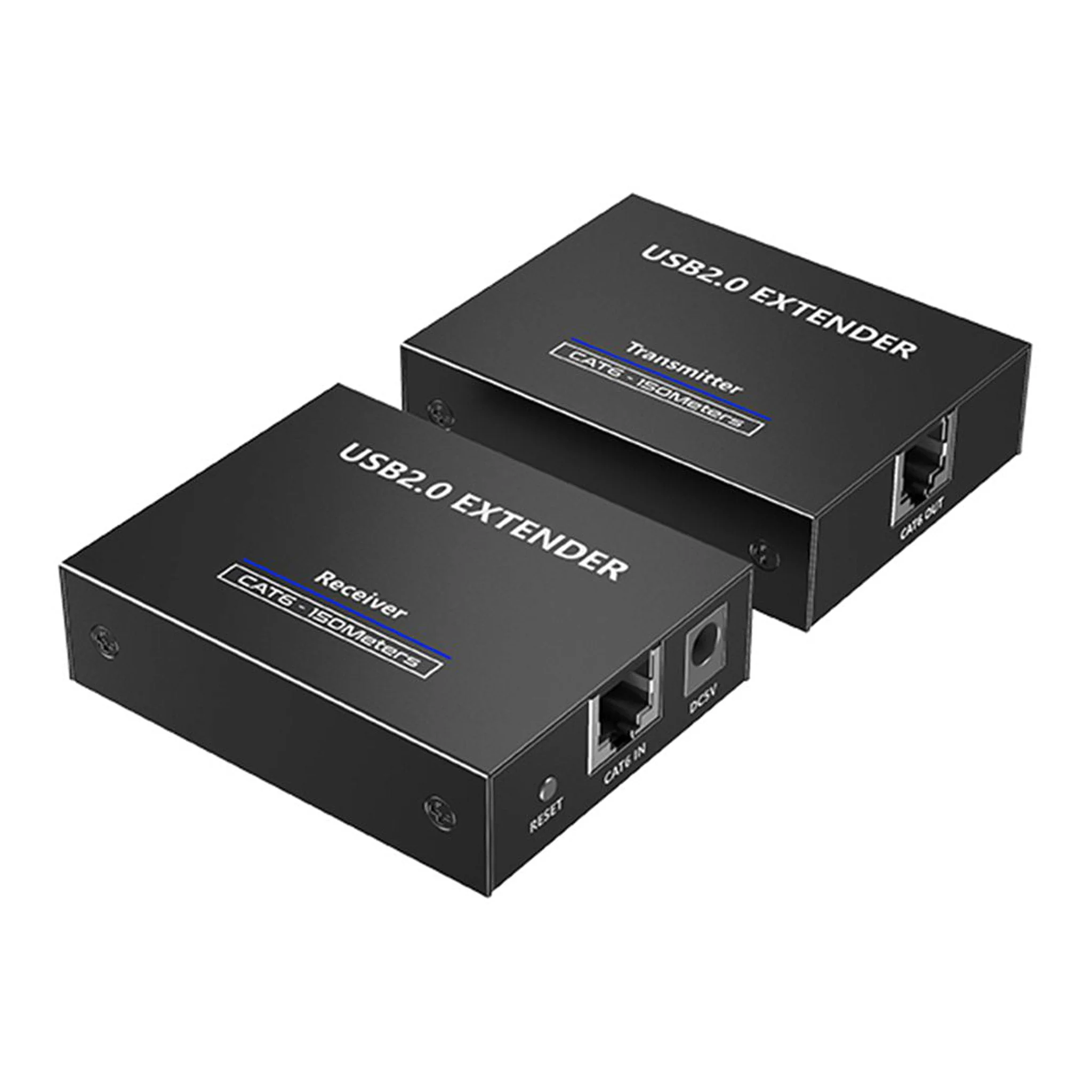 Rocstor Y10G004-B1 4-Port USB 2.0 Over CAT5/6/6a Bus Powered Extender – Up to 492ft